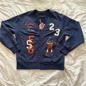 Jordan x Eastside Golf Cardigan Midnight Navy - size large new without tags